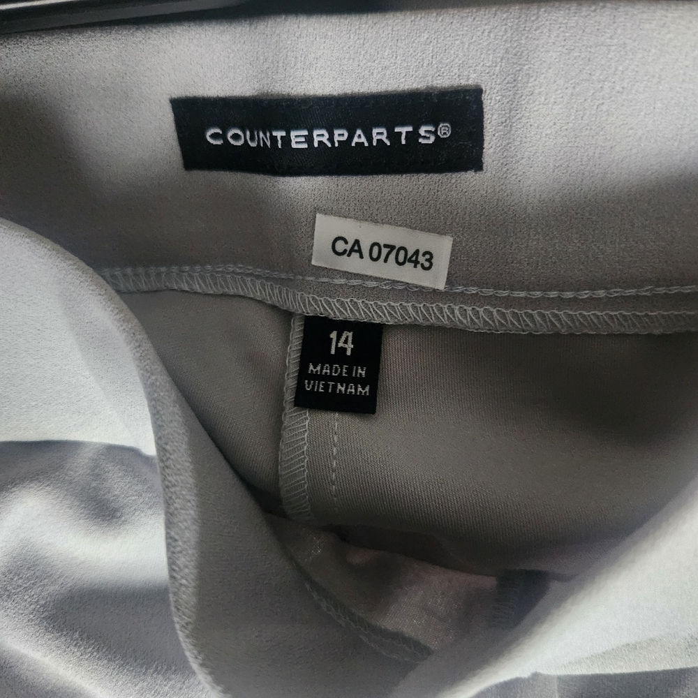 Counterparts Light Grey Pull On Pants. NEW. Size 14 - Picture 2 of 7